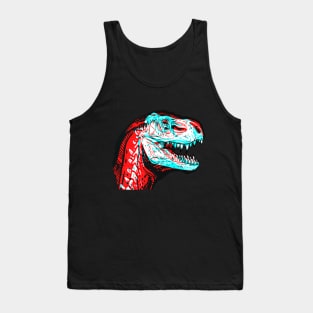 T-Rex Interactive Red&Blue Filter T-Shirt Tank Top